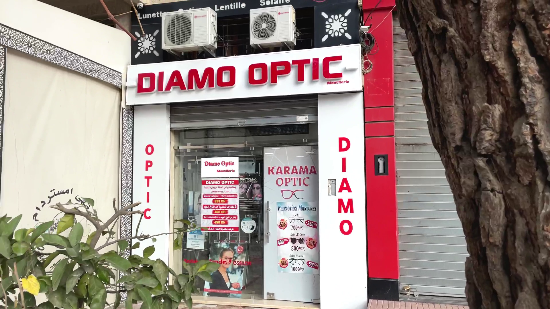 background magasin diamo optic montfleuri